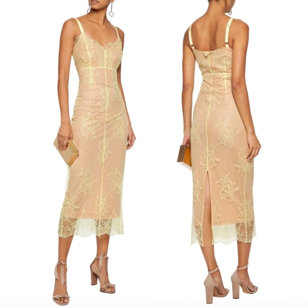 Cinq a Sept tate chanitlly lace midi dress size 4 - worn once!!